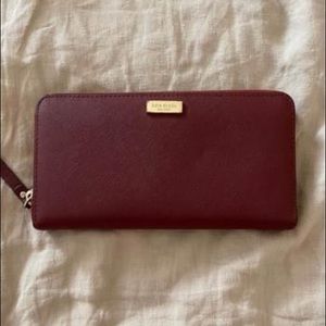 Maroon Kate Spade Wallet